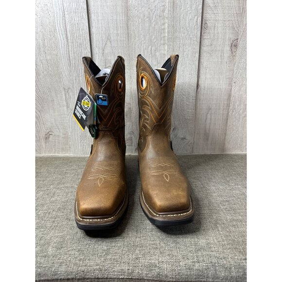 Dan Post Hurricane Series Mens Sz 8.5 Brown Leather Waterproof Work Boots - Picture 5 of 15